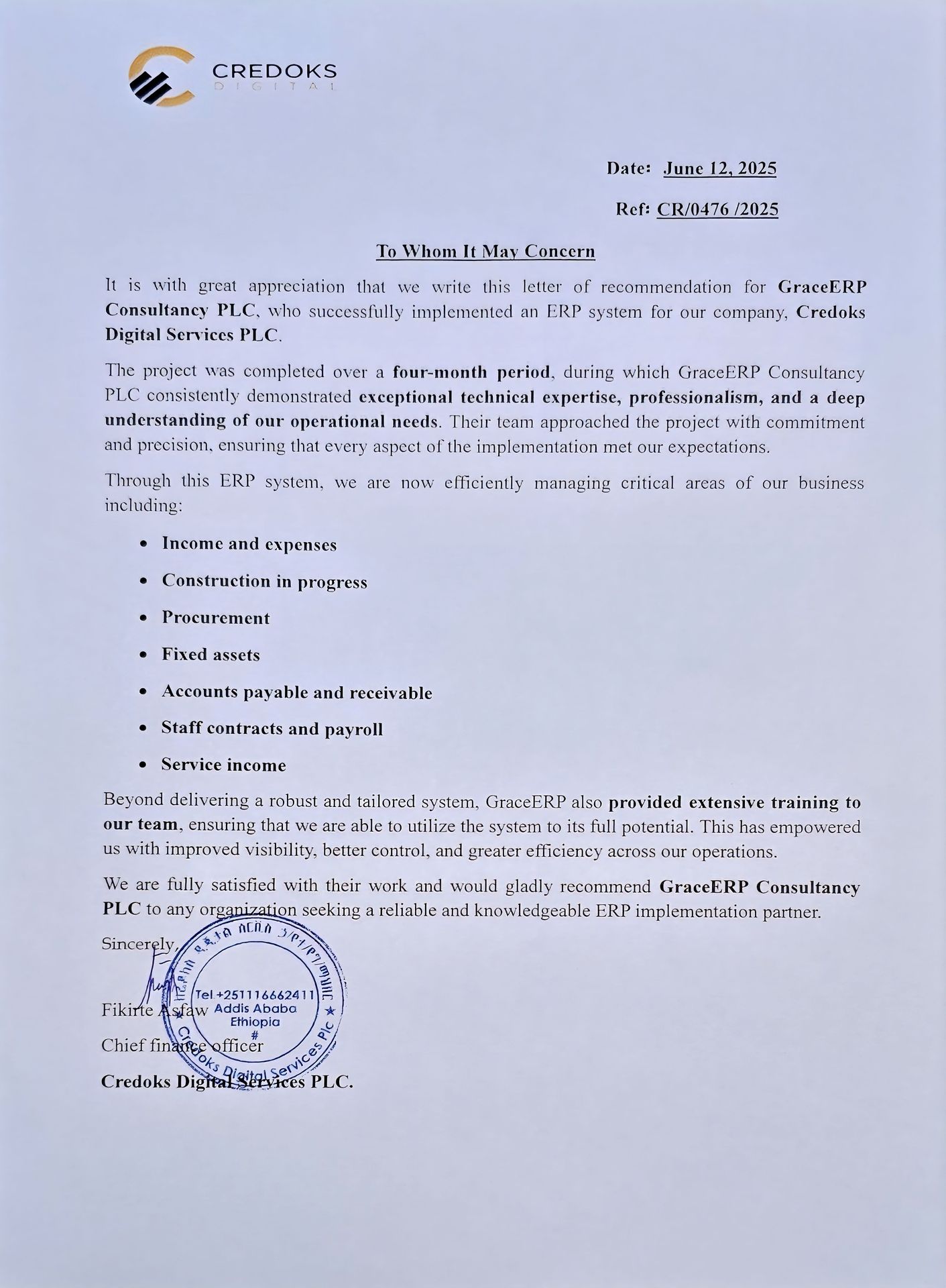 CREDOKS Digital Service PLC