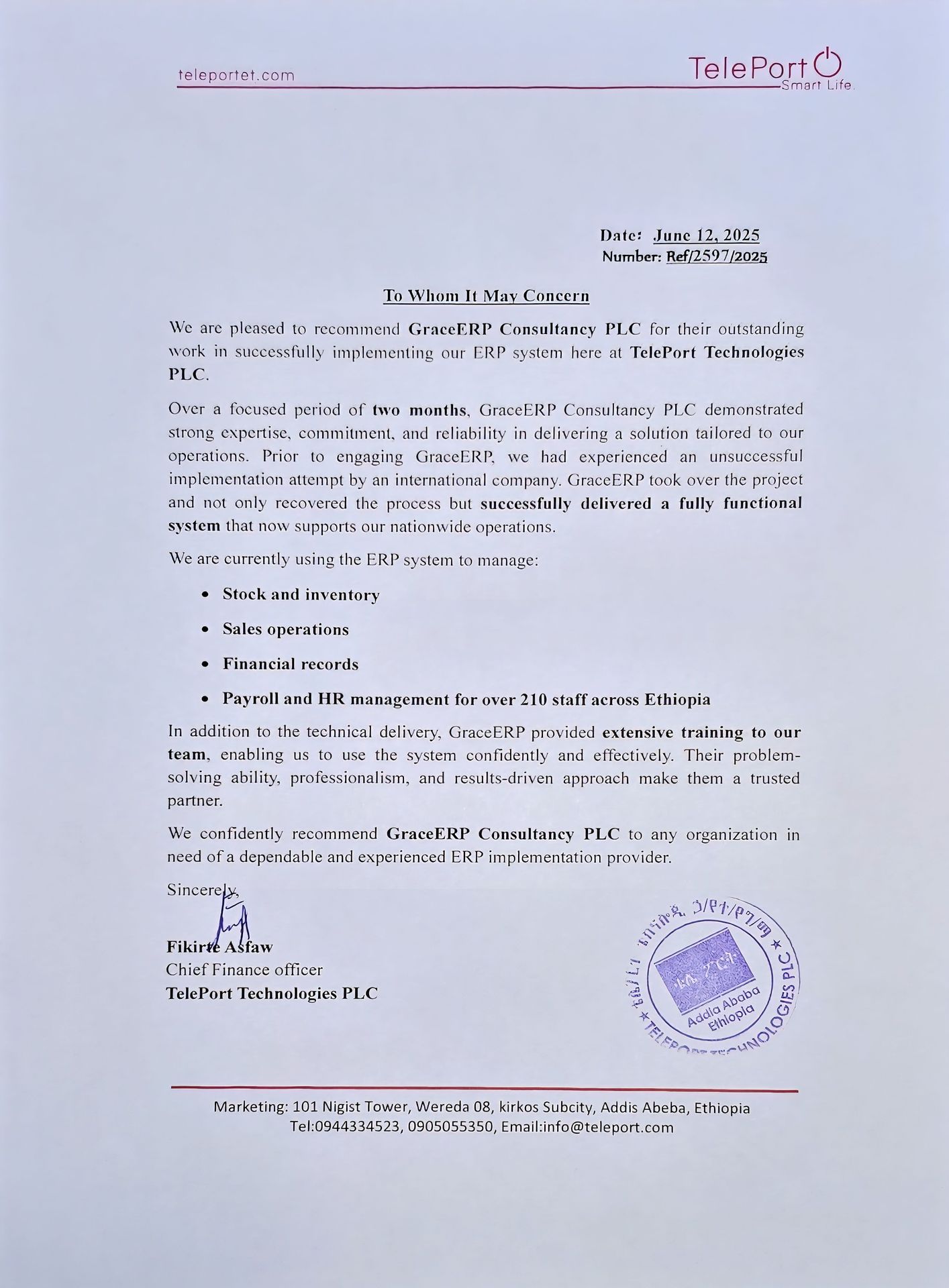 Teleport Technologies PLC